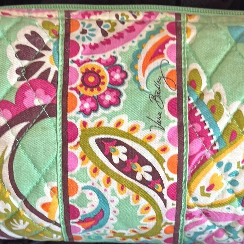 Vera Bradley Paisley Cosmetic Bag - Green